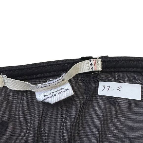 Kimchi Blue Black Sheer Floral Crop Top Women's Size Small | 37-2 - Picture 3 of 5